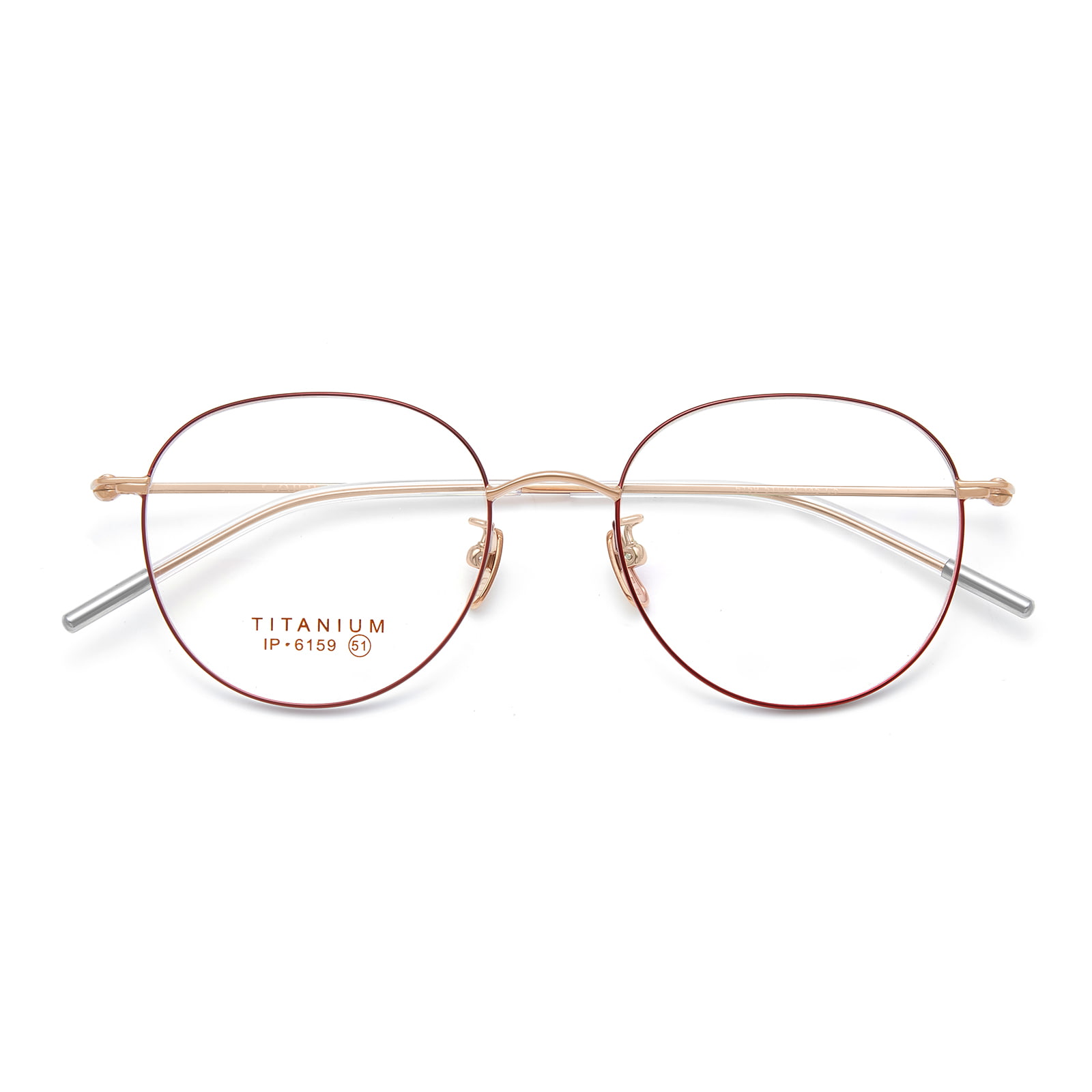 6159 Kacamata Titanium Halus Oval