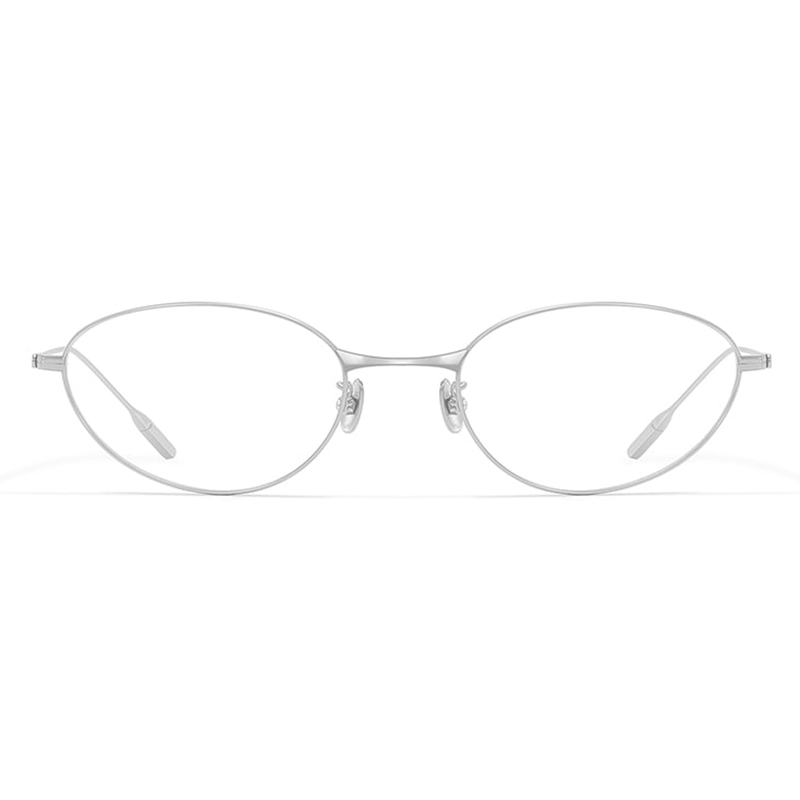 Kacamata Titanium Murni Kaya Warna Mata Kucing Oval Pudar